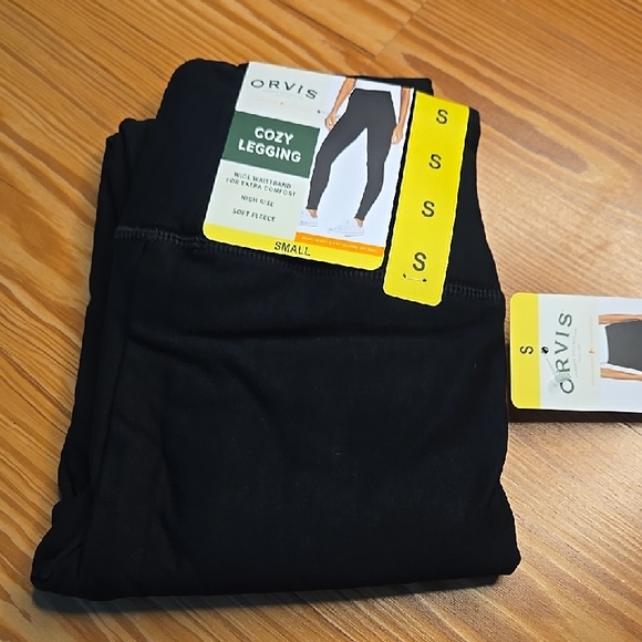 Orvis Black Soft Leggings Size Small - Picture 1 of 4